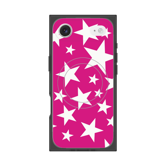 Premium Square Case with MagSafe［ Stars - Pink ］