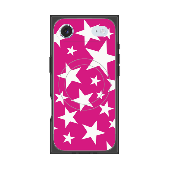 Premium Square Case with MagSafe［ Stars - Pink ］