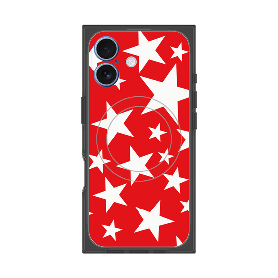 Premium Square Case with MagSafe［ Stars - Red ］