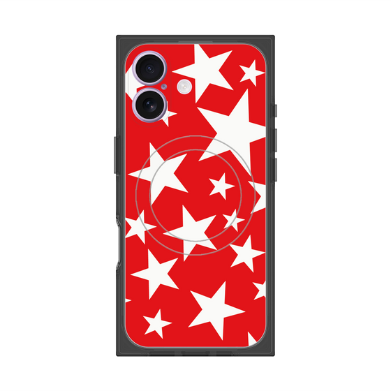 Premium Square Case with MagSafe［ Stars - Red ］