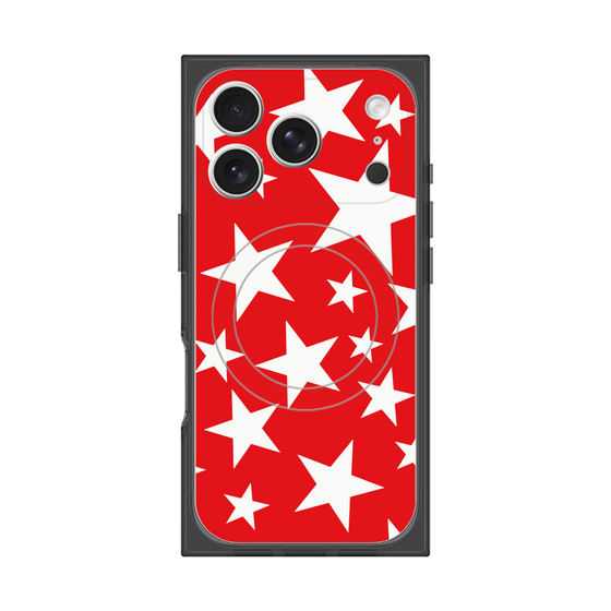 Premium Square Case with MagSafe［ Stars - Red ］