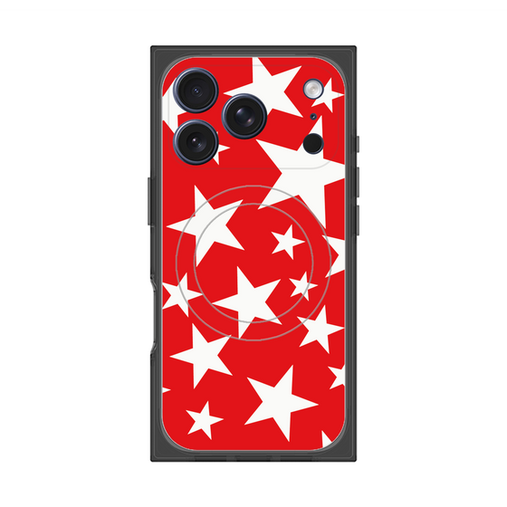 Premium Square Case with MagSafe［ Stars - Red ］