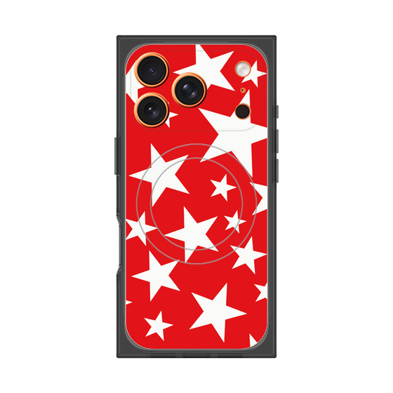 Premium Square Case with MagSafe［ Stars - Red ］