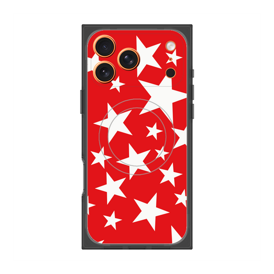 Premium Square Case with MagSafe［ Stars - Red ］