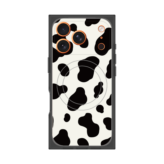 Premium Square Case with MagSafe［ Cow - White ］