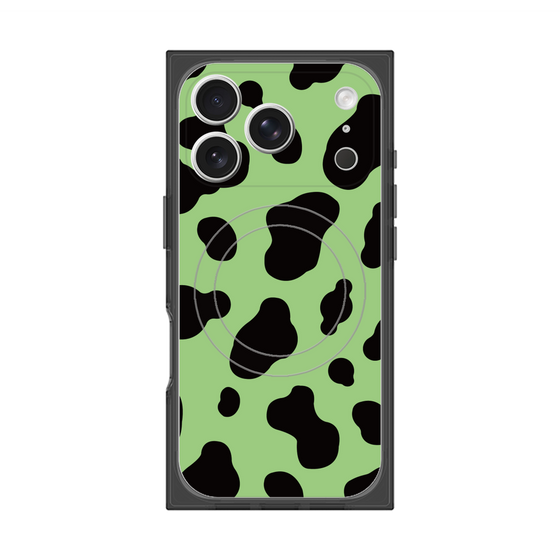 Premium Square Case with MagSafe［ Cow - Green ］