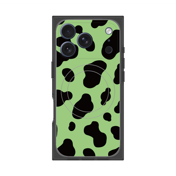 Premium Square Case with MagSafe［ Cow - Green ］