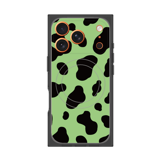 Premium Square Case with MagSafe［ Cow - Green ］