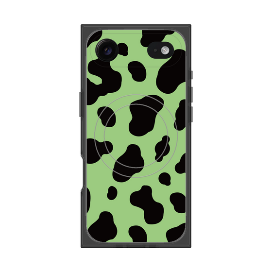 Premium Square Case with MagSafe［ Cow - Green ］
