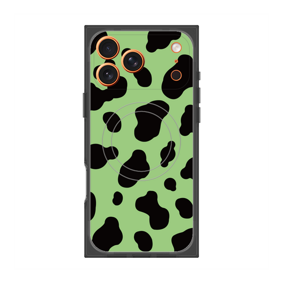 Premium Square Case with MagSafe［ Cow - Green ］