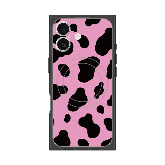 Premium Square Case with MagSafe［ Cow - Pink ］