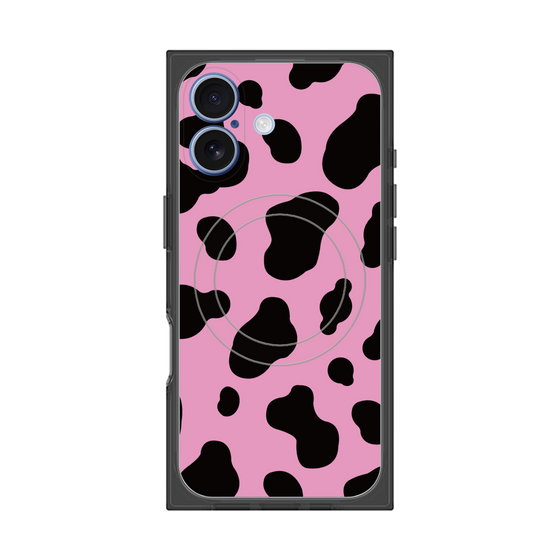 Premium Square Case with MagSafe［ Cow - Pink ］