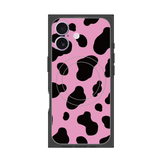 Premium Square Case with MagSafe［ Cow - Pink ］