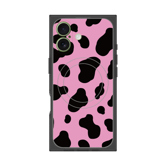 Premium Square Case with MagSafe［ Cow - Pink ］