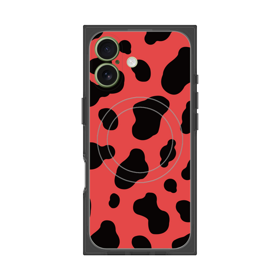 Premium Square Case with MagSafe［ Cow - Red ］
