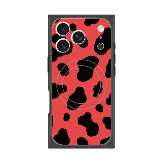 Premium Square Case with MagSafe［ Cow - Red ］