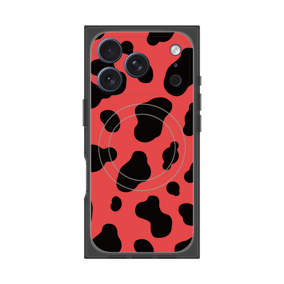 Premium Square Case with MagSafe［ Cow - Red ］