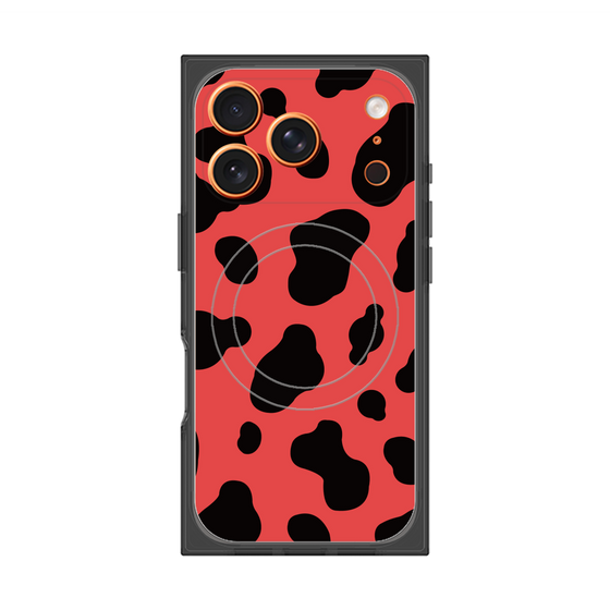 Premium Square Case with MagSafe［ Cow - Red ］