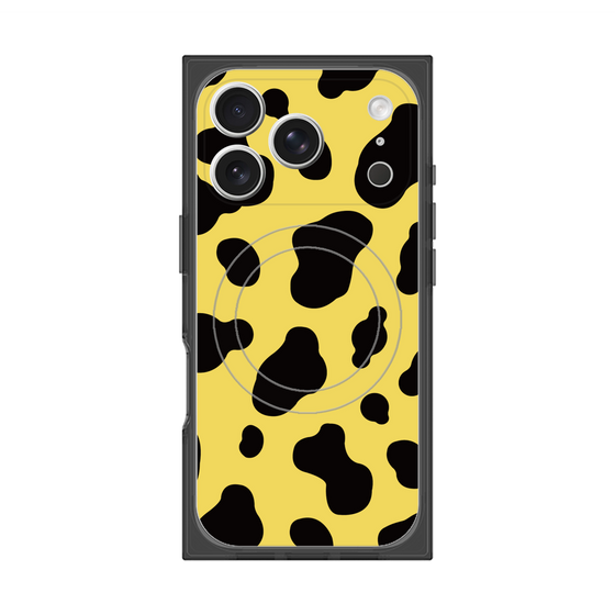 Premium Square Case with MagSafe［ Cow - Yellow ］