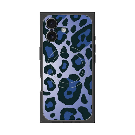 Premium Square Case with MagSafe［ Leopard - Blue ］