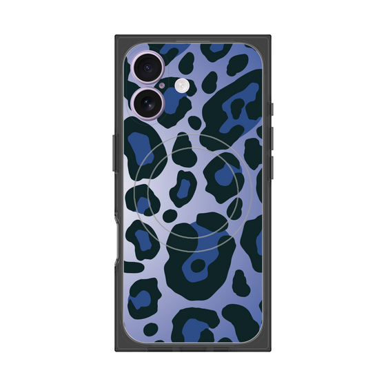 Premium Square Case with MagSafe［ Leopard - Blue ］