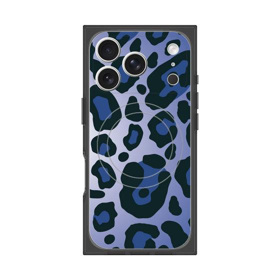 Premium Square Case with MagSafe［ Leopard - Blue ］