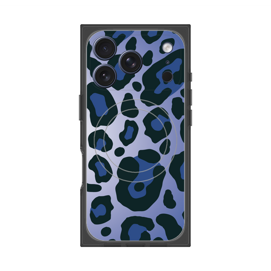 Premium Square Case with MagSafe［ Leopard - Blue ］