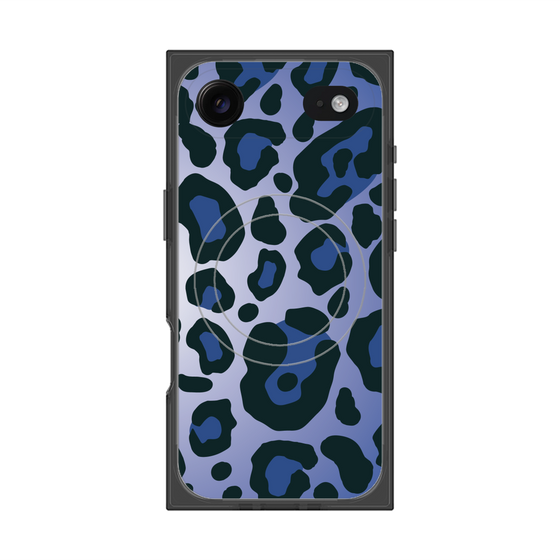 Premium Square Case with MagSafe［ Leopard - Blue ］