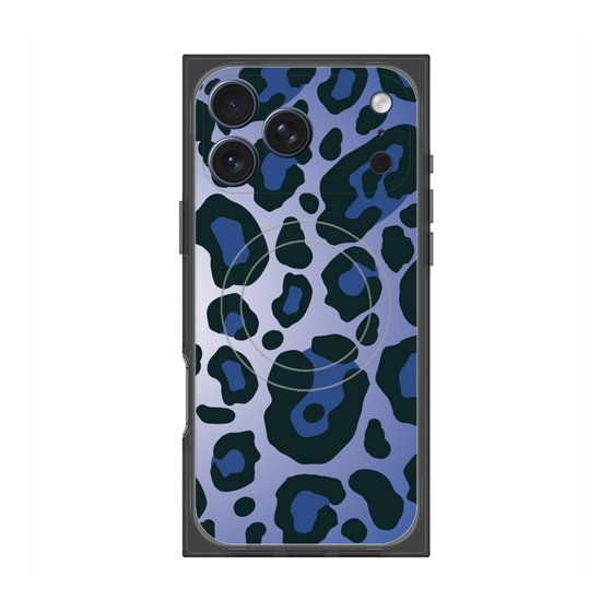 Premium Square Case with MagSafe［ Leopard - Blue ］