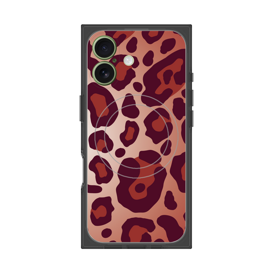 Premium Square Case with MagSafe［ Leopard - Red ］