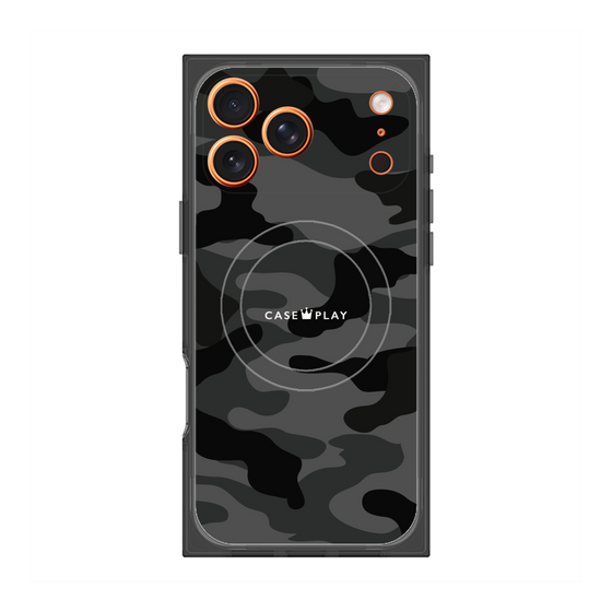 Premium Square Case with MagSafe［ Camouflage - Black ］