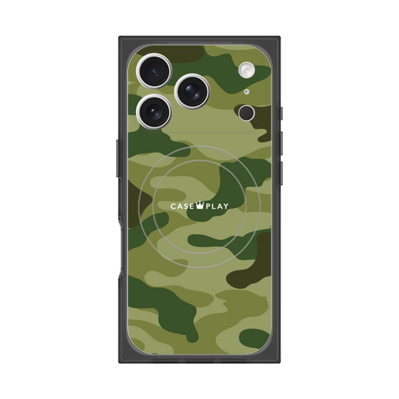 Premium Square Case with MagSafe［ Camouflage - Green ］