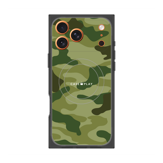 Premium Square Case with MagSafe［ Camouflage - Green ］