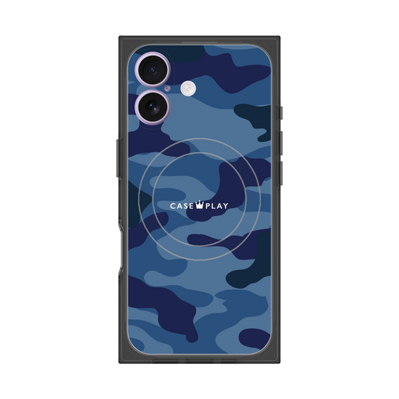 Premium Square Case with MagSafe［ Camouflage - Blue ］