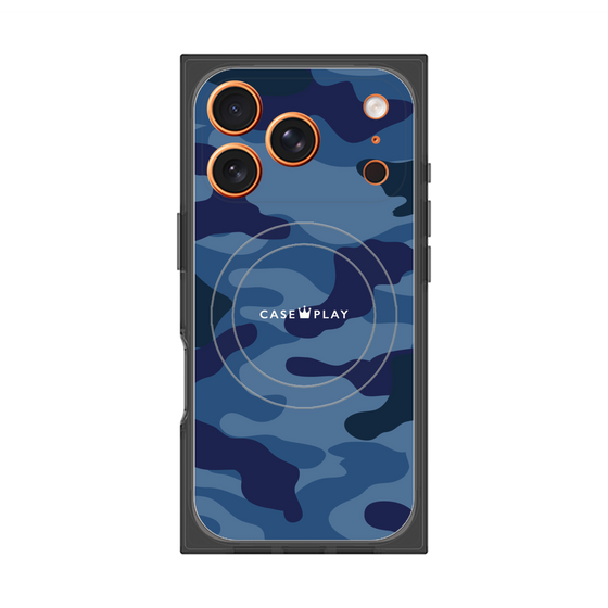Premium Square Case with MagSafe［ Camouflage - Blue ］