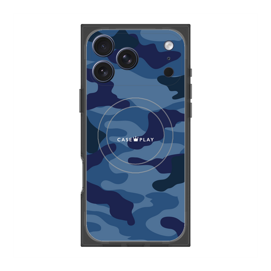Premium Square Case with MagSafe［ Camouflage - Blue ］