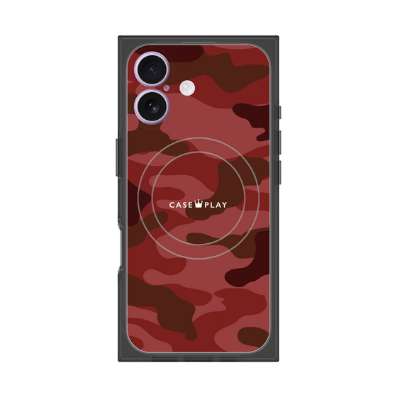 Premium Square Case with MagSafe［ Camouflage - Red ］