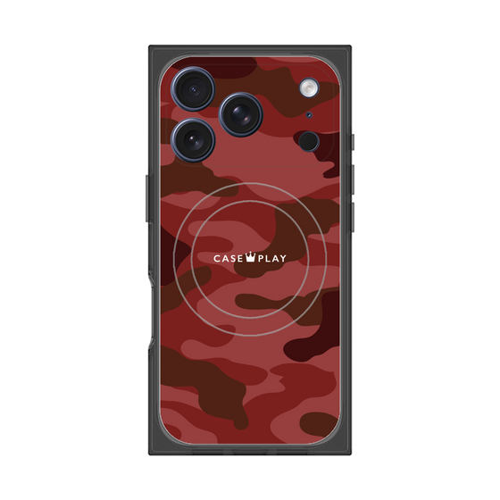 Premium Square Case with MagSafe［ Camouflage - Red ］
