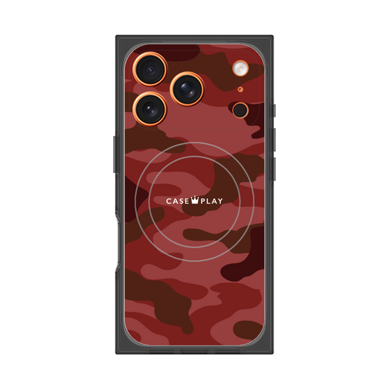 Premium Square Case with MagSafe［ Camouflage - Red ］