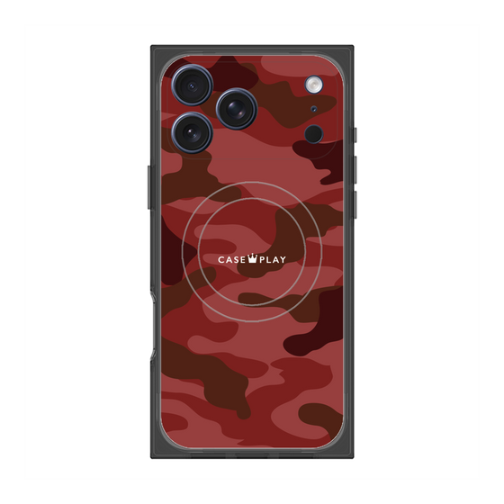 Premium Square Case with MagSafe［ Camouflage - Red ］