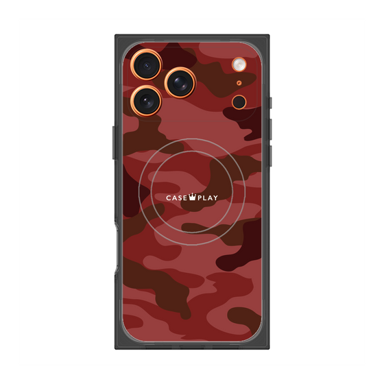 Premium Square Case with MagSafe［ Camouflage - Red ］