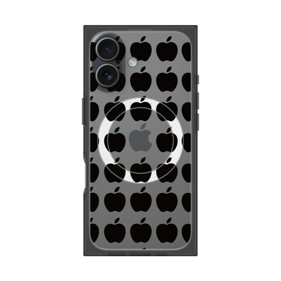 Premium Square Case with MagSafe［ Apple - Black ］