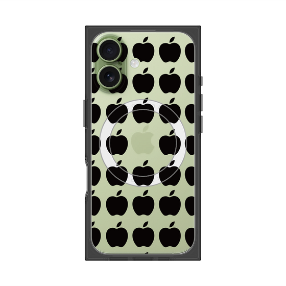 Premium Square Case with MagSafe［ Apple - Black ］