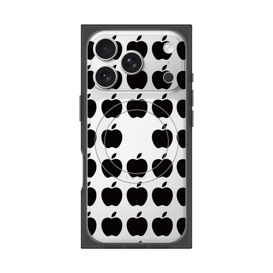 Premium Square Case with MagSafe［ Apple - Black ］