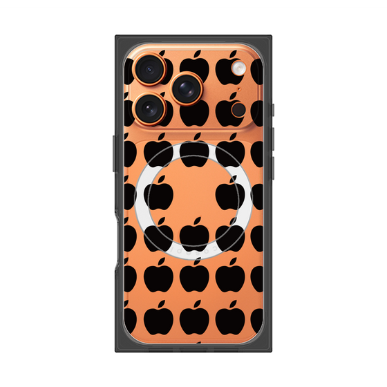 Premium Square Case with MagSafe［ Apple - Black ］