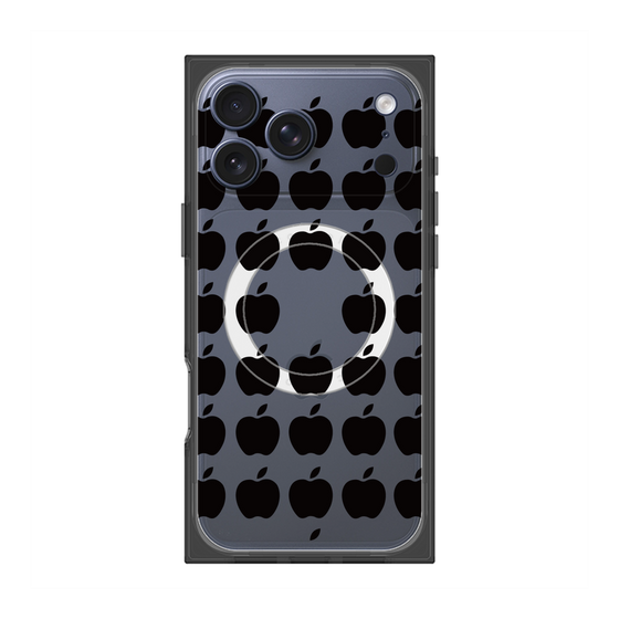 Premium Square Case with MagSafe［ Apple - Black ］