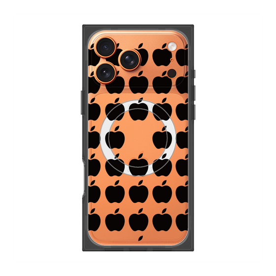 Premium Square Case with MagSafe［ Apple - Black ］