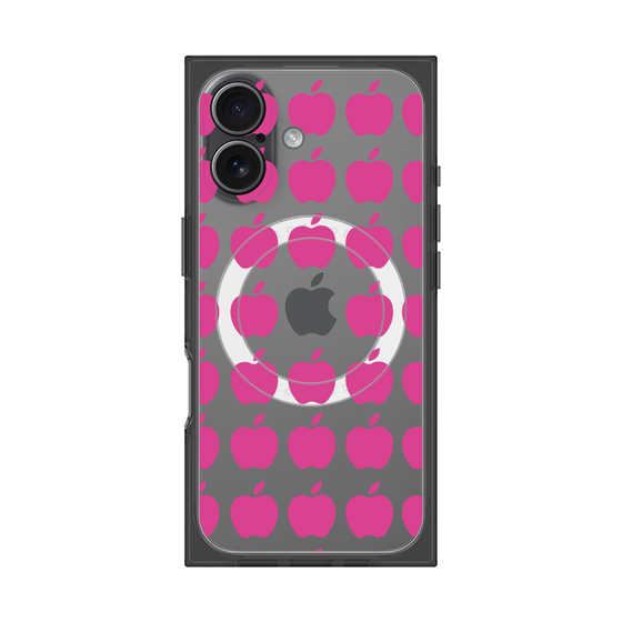 Premium Square Case with MagSafe［ Apple - Pink ］