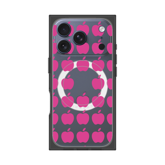 Premium Square Case with MagSafe［ Apple - Pink ］