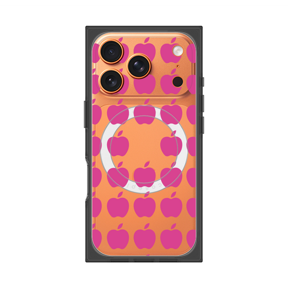 Premium Square Case with MagSafe［ Apple - Pink ］